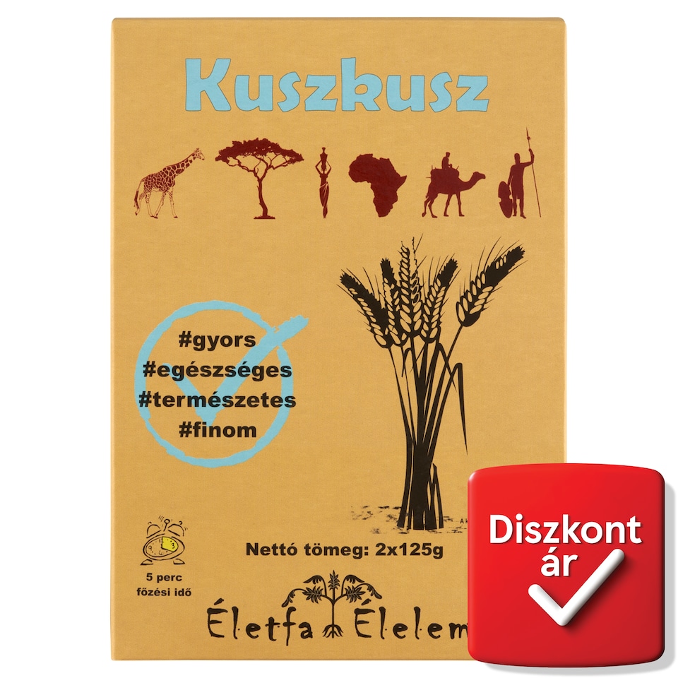 Életfa Élelem kuszkusz 2 x 125 g