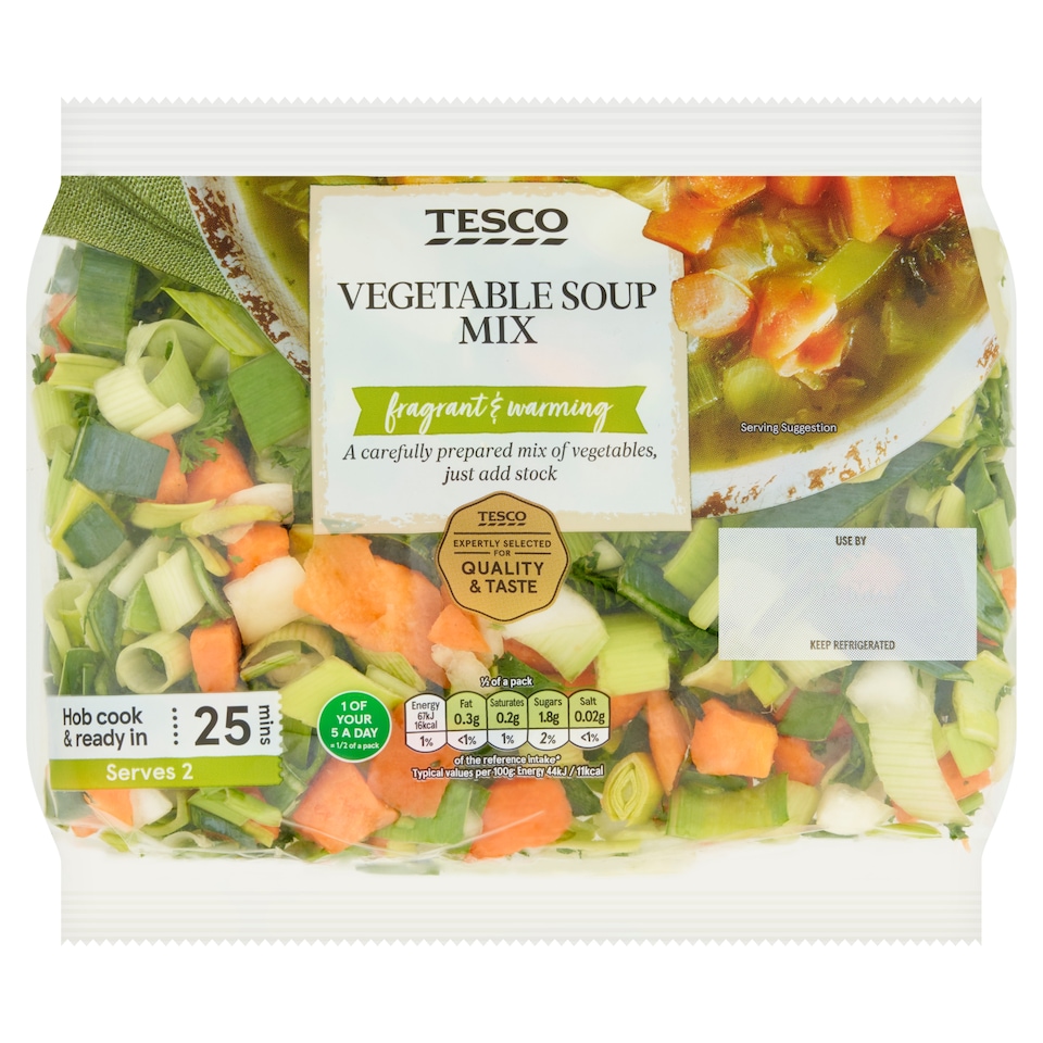 Tesco Vegetable Soup Mix 300g