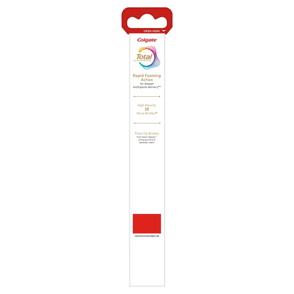 image 1 of Colgate Total Active Prevention Foaming Clean Soft Toothbrush 1 Pack