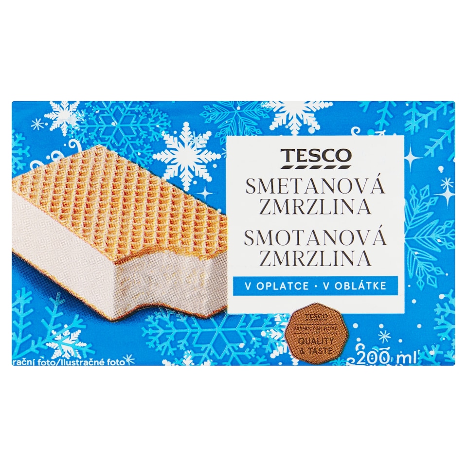 Tesco Cream Ice Cream in Wafer 200ml