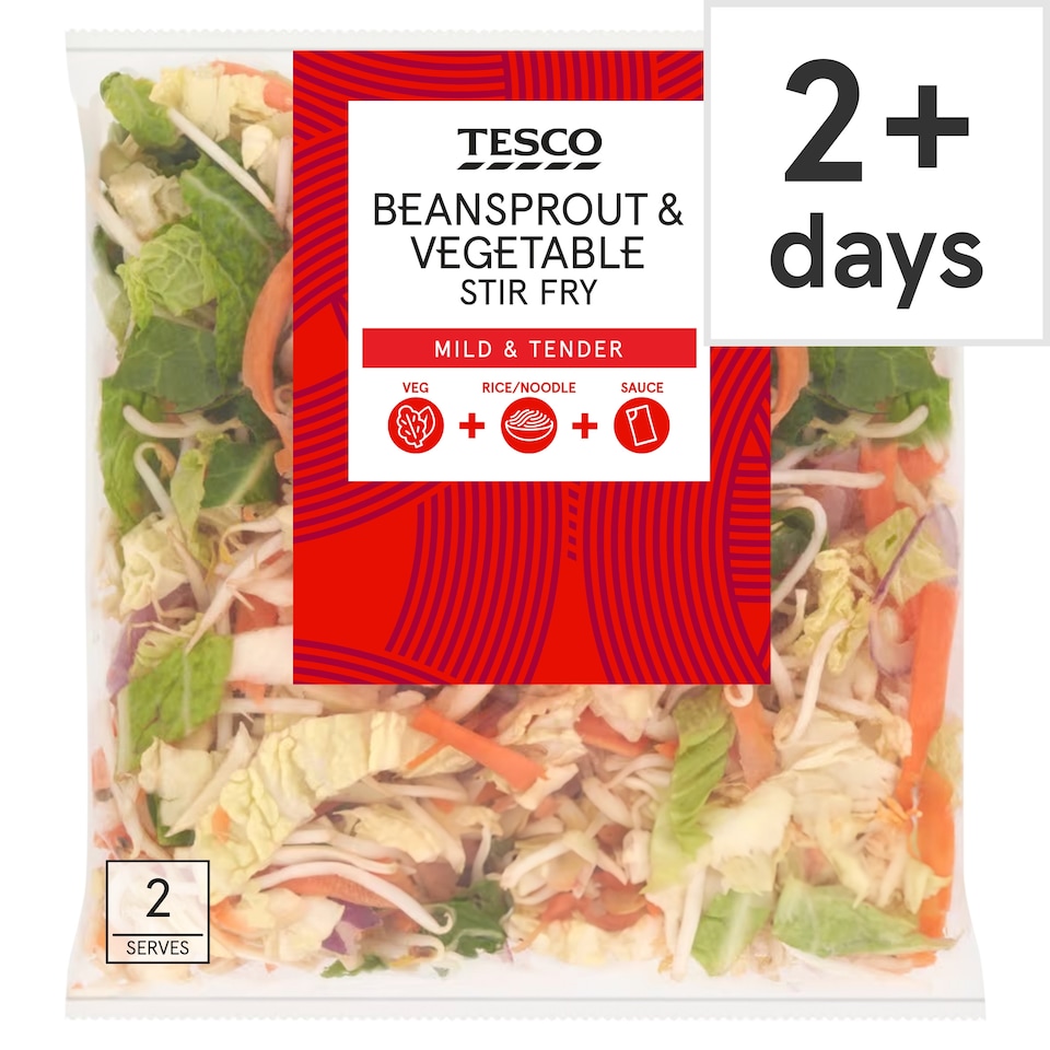 Tesco Beansprout & Vegetable Stir Fry 320g (EXP)