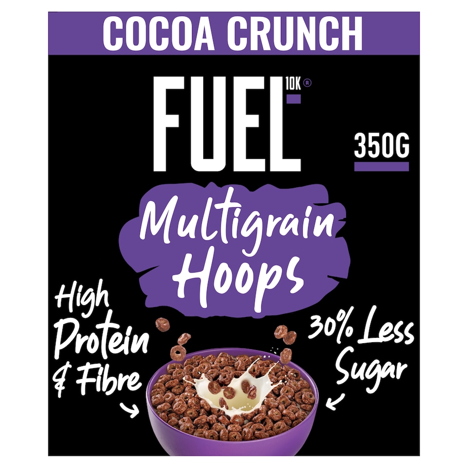 image 1 of FUEL MULTIGRAIN HOOPS CHOCOLATE CRUNCH 350g