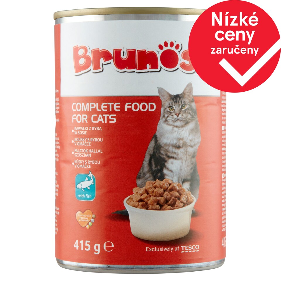 Brunos Kousky s rybou v omáčce 415g