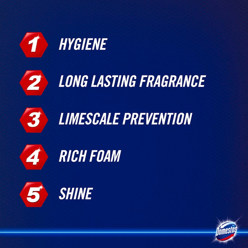 image 1 of Domestos Power 5 Lime Rim Block 55G