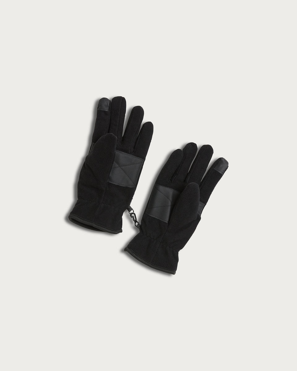 image 1 of F&F 3M Thinsulate™ Fleece Gloves in Black