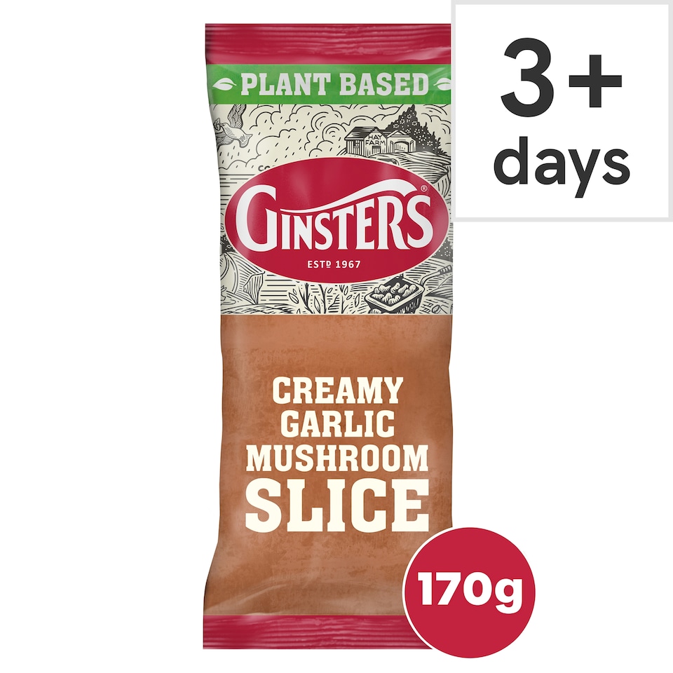 image 1 of Ginsters Creamy Garlic Mushroom Slice 170G