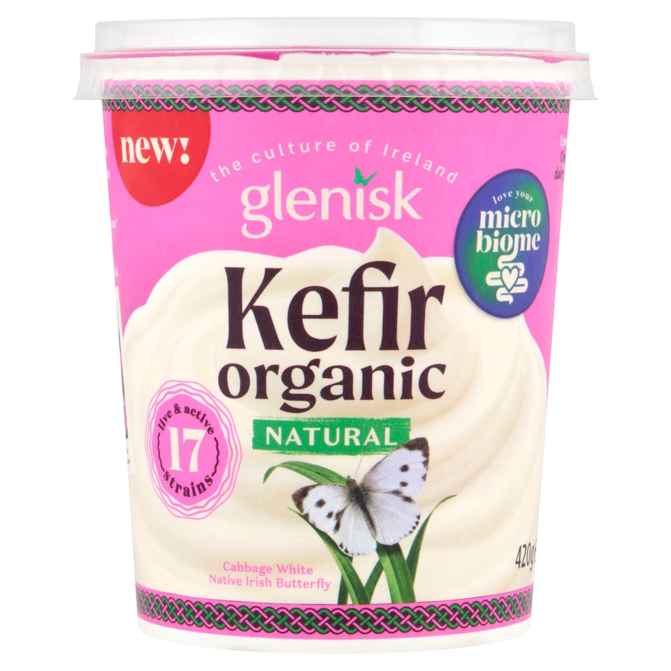 Glenisk Organic Fat Free Kefir Natural 420g