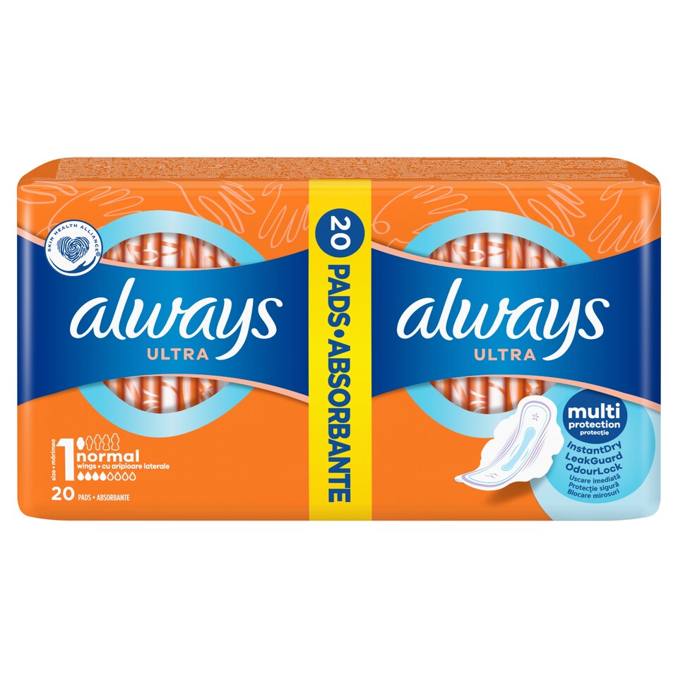 Obrázek 1 pro produkt Always Ultra Hygienické Vložky Normal (V1) S Křidélky 20 ks