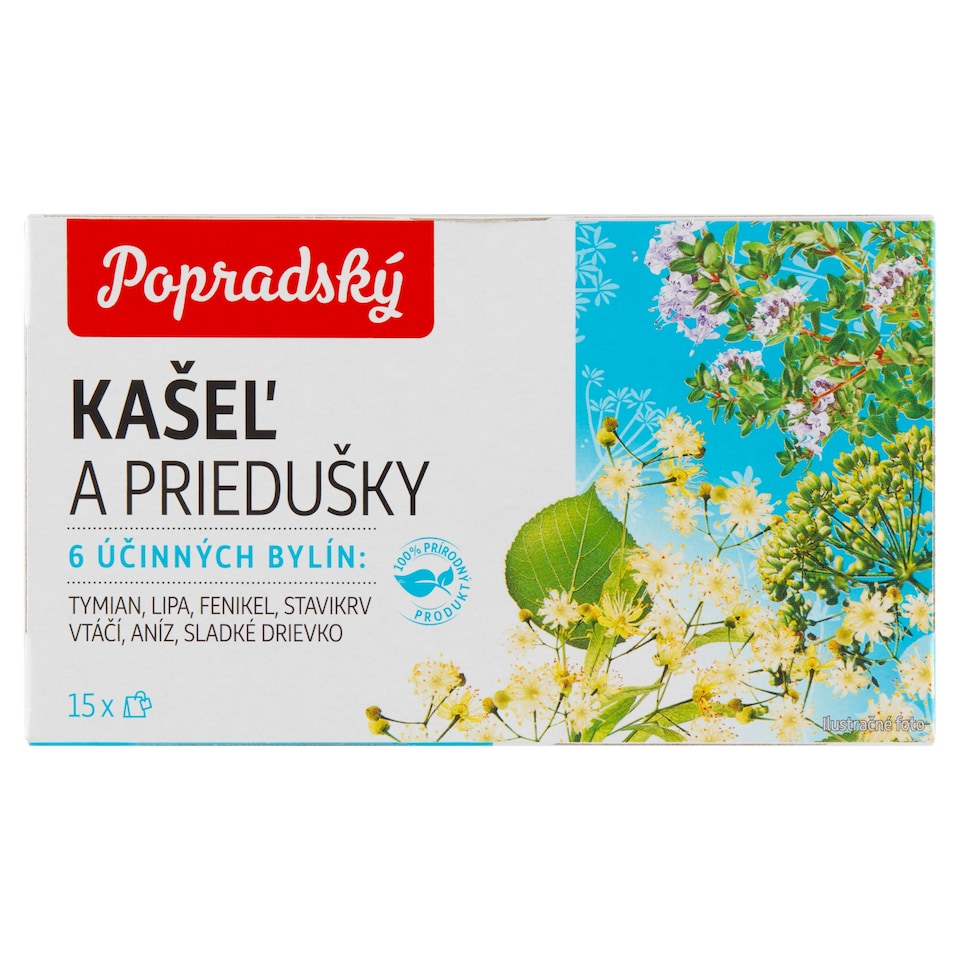 obrázok 1 z Popradský Kašeľ a priedušky bylinný čaj 22,5 g