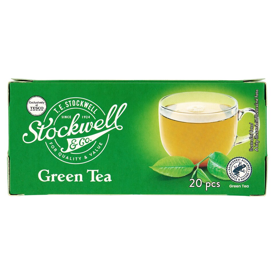 Stockwell & Co. Zelený čaj porcovaný 20 x 1,5g (30g)