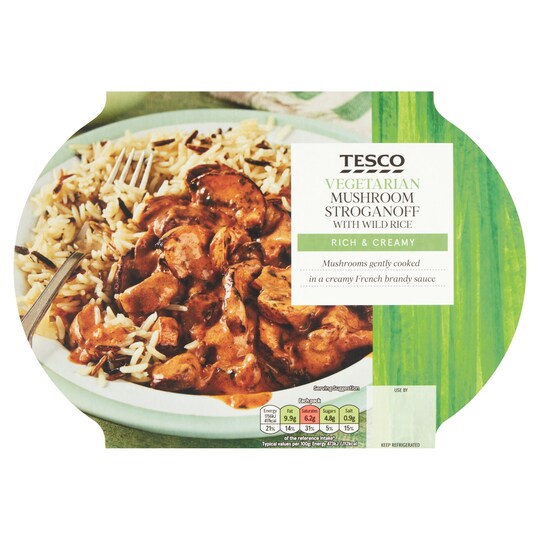 Tesco Vegetarian Mushroom Stroganoff With Wild Rice Tesco Groceries