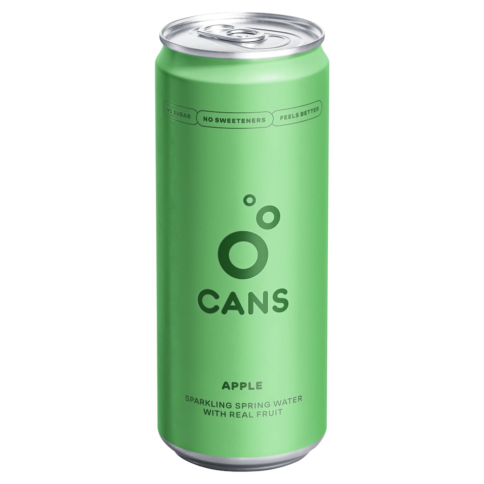 Cans Sparkling Water with Apple and Elderflower Flavor 330ml