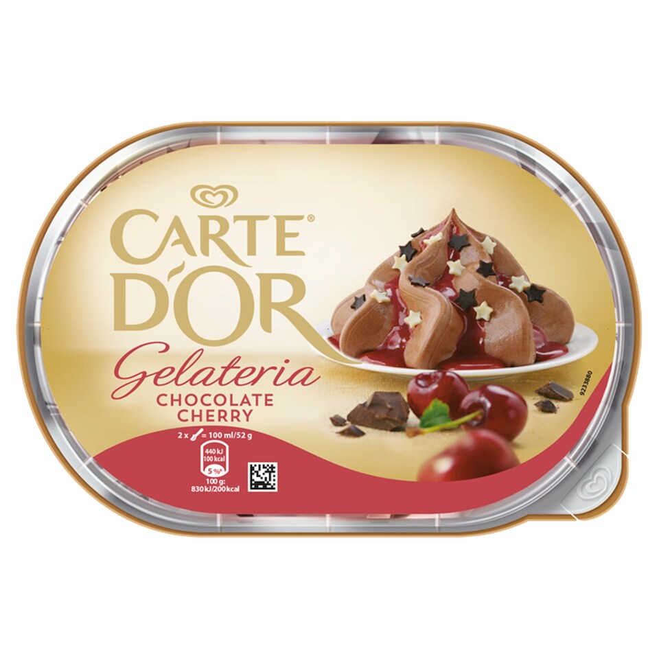 image 1 of Carte d'Or Gelateria Chocolate Cherry Ice Cream 900ml