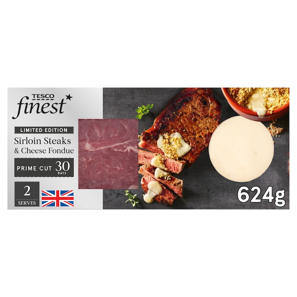 Tesco Finest Sirloin Steak & Cheese Fondue 624G
