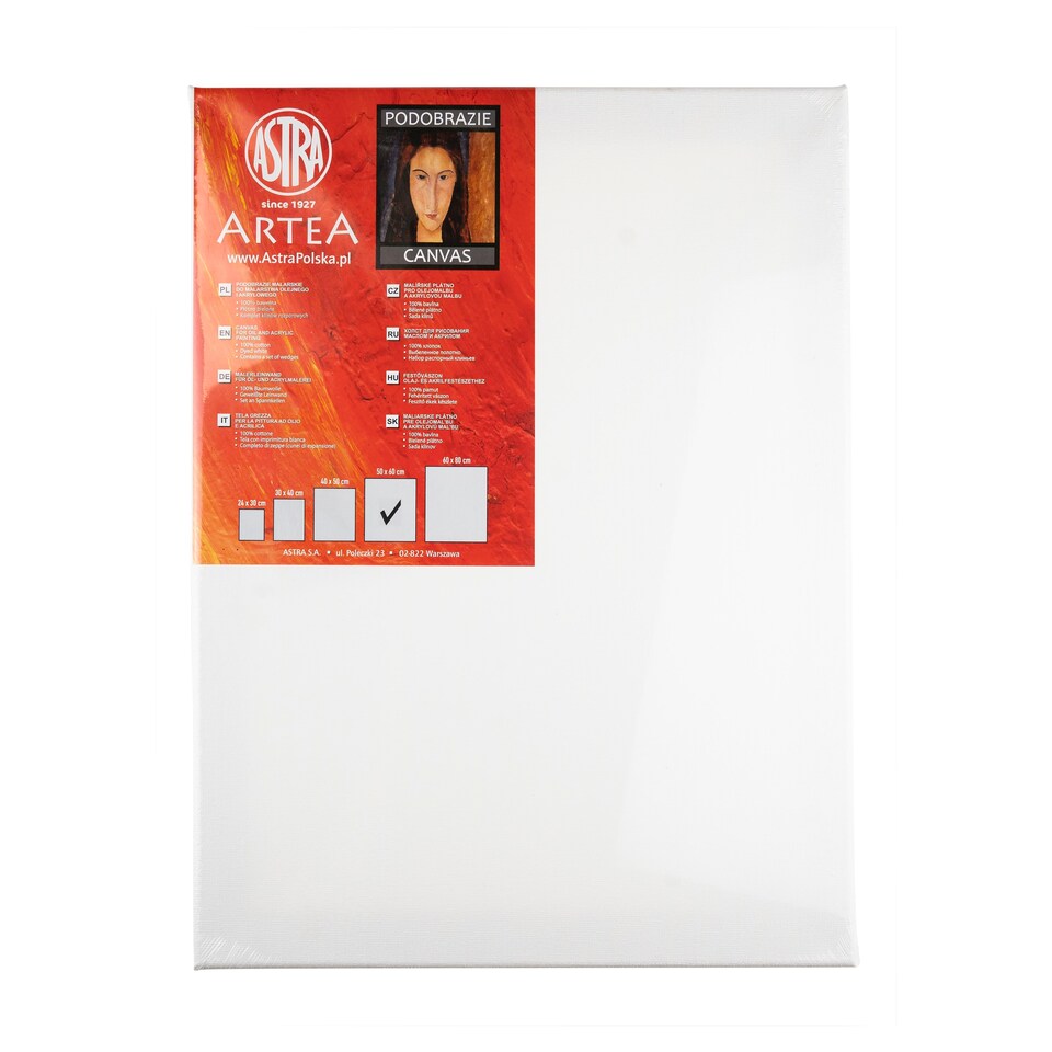 Astra Artea Canvas for Oil and Acrylic Painting 50 x 60 cm