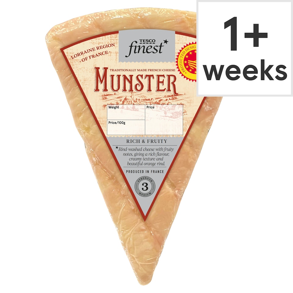 Tesco Finest Munster French Cheese 120G Tesco Groceries