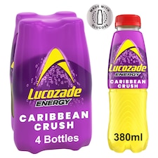 Lucozade Energy Carribbean Crush 4 X 380Ml