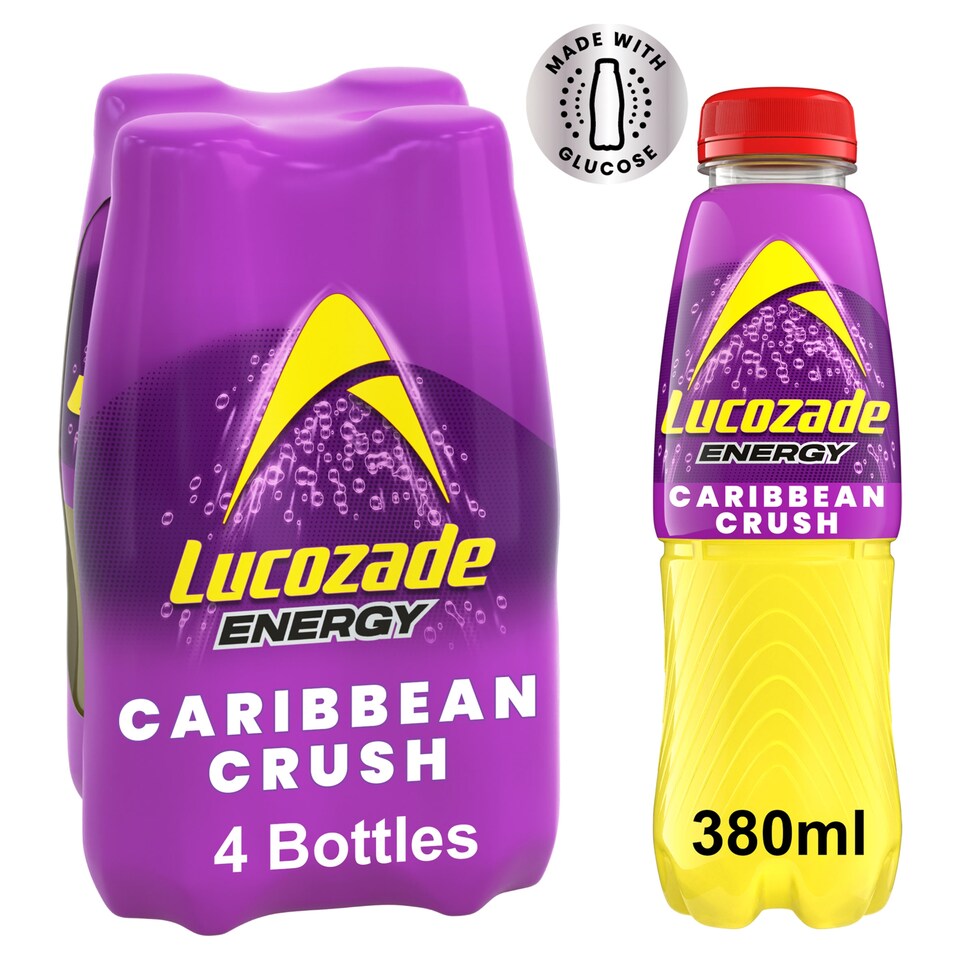 image 1 of Lucozade Energy Carribbean Crush 4 X 380Ml