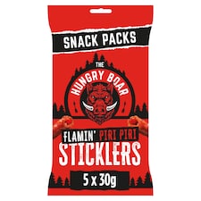 The Hungry Boar Flamin' Piri Piri Sticklers 5x30g