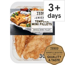 Tesco Chicken Tempura Mini Fillets 305G
