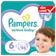 Obrázek 1 pro produkt Pampers Active Baby, Velikost 6, 96 Plenky, 13kg-18kg