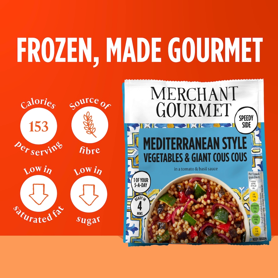 image 1 of Merchant Gourmet Herby Mediterranean Vegetables & Couscous 400G