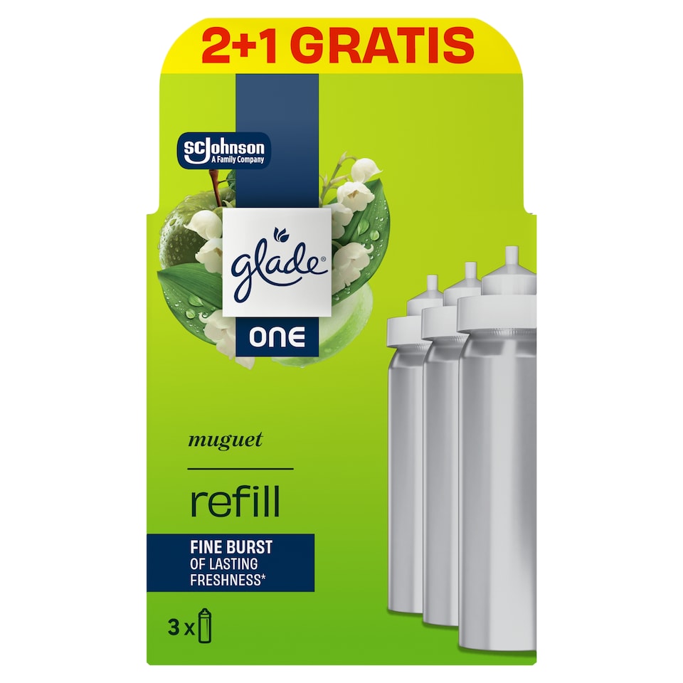 Glade One Muguet koncentrált légfrissítő aeroszol utántöltő 3 x 10 ml (30 ml)