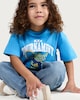 image 2 of F&F Boys Pure Cotton N.Y.C Tournament T-Shirt in Blue