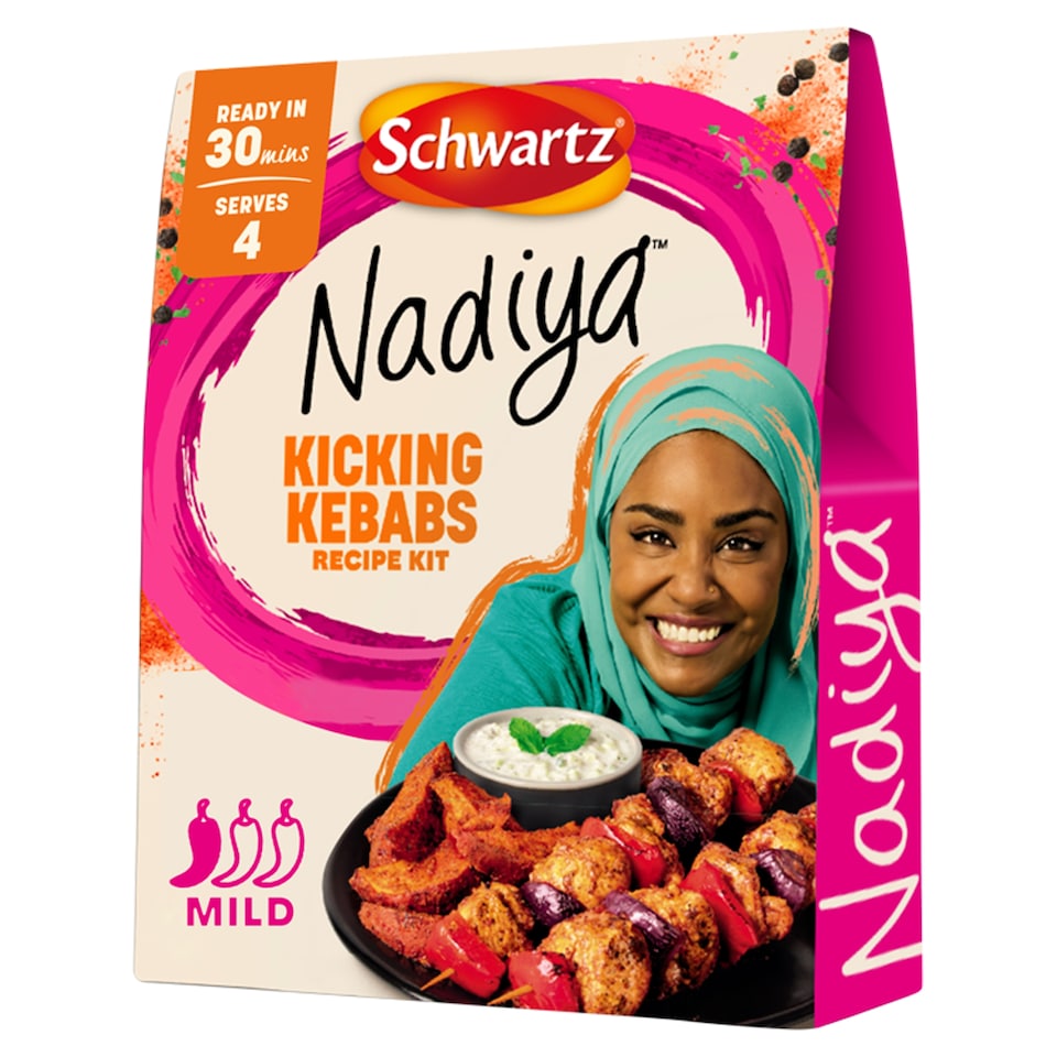 image 1 of Schwartz Nadiya Kicking Kebabs Recipe Kit 75g