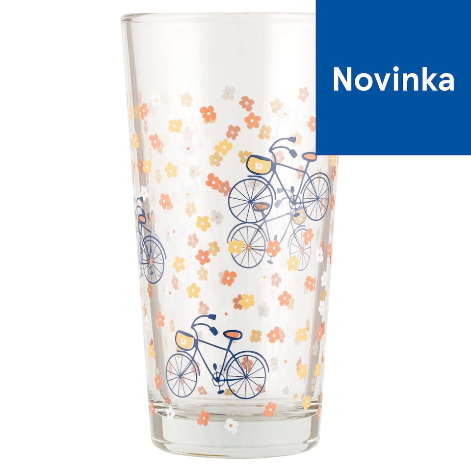 Pohár so vzorom bicykla 370 ml