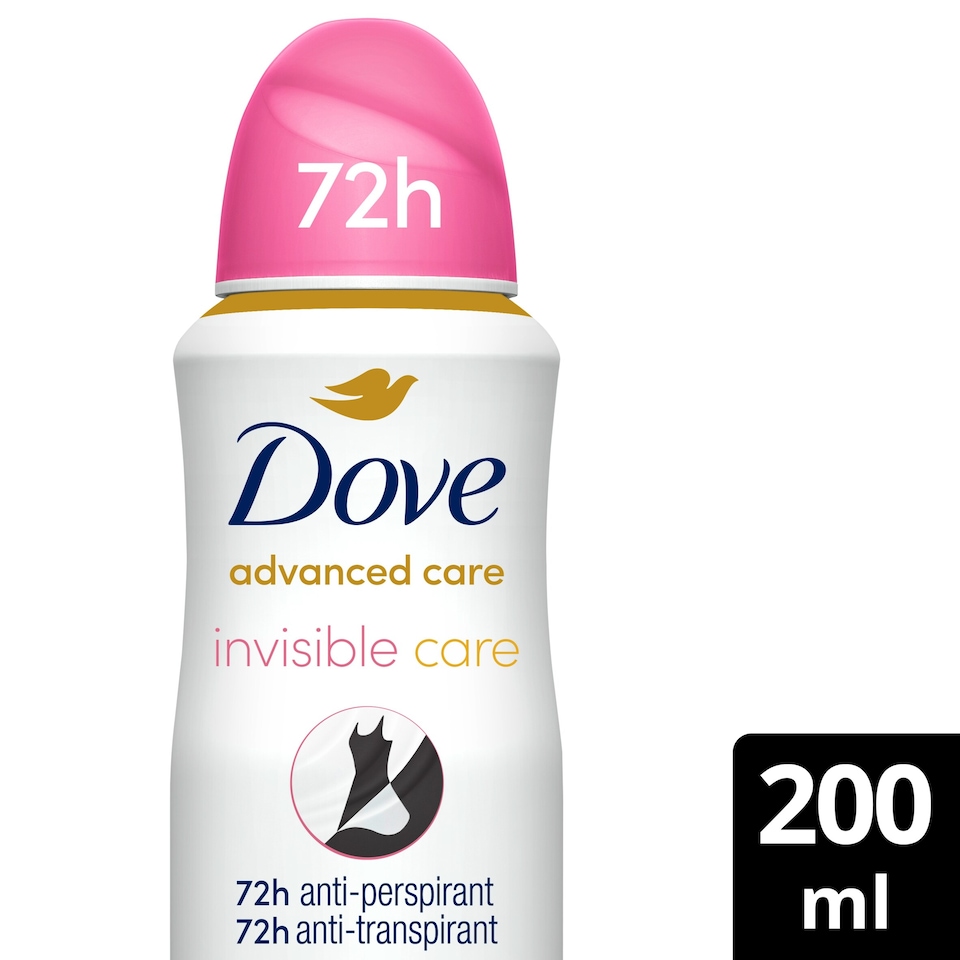 image 1 of Dove Women Invisible Care 72h Advanced Care Antiperspirant Deodorant 200ml
