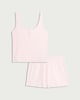 image 4 of F&F Ribbed Short Pyjama Set in Pink