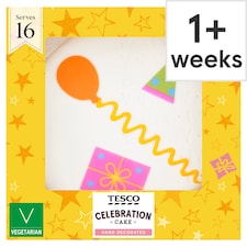 Tesco Celebration Cake - Buttercream and Raspberry Jam