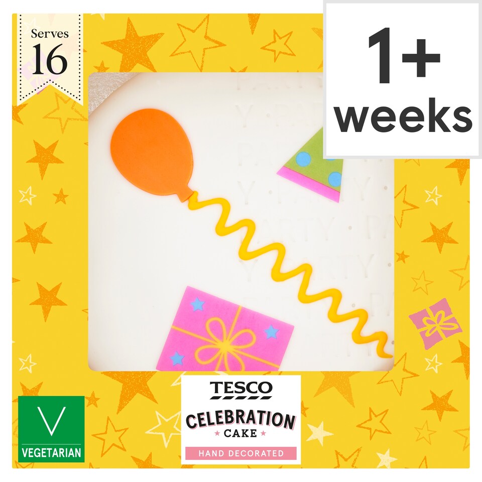 Tesco Celebration Cake - Buttercream and Raspberry Jam