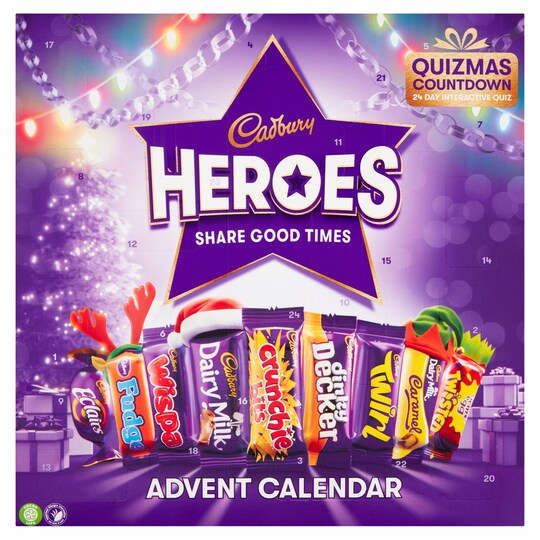 Cadbury Heroes Advent Calendar 230G Tesco Groceries