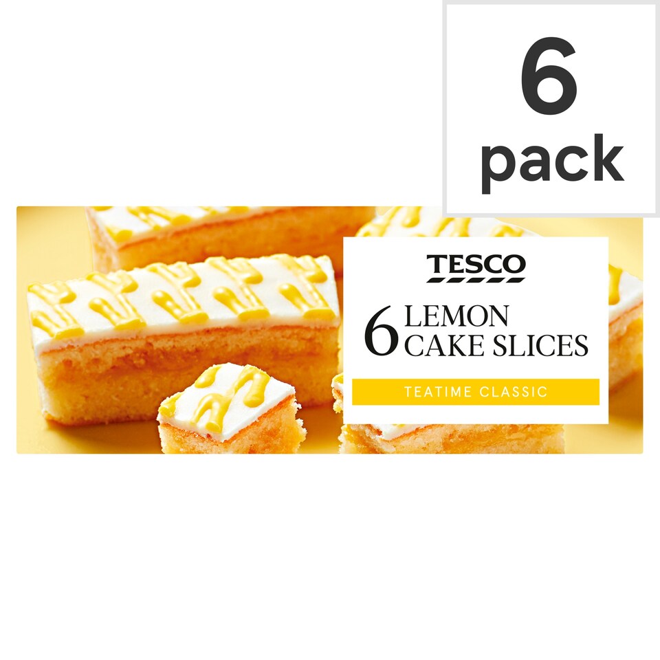 Tesco Lemon Cake Slices 6 Pack