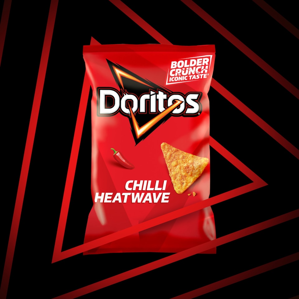 image 1 of Doritos Tortilla Chips Chilli Heatwave Sharing Bag Crisps 180g
