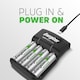 image 2 of Energizer Base Charger with 4 AA rechargeable Batteries included