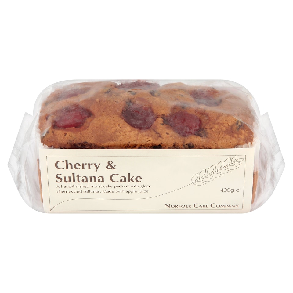 NORFOLK CAKE CO. CHERRY & SULTANA LOAF CAKE