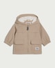 image 1 of F&F Baby Shower Resistant Hooded Raincoat in Stone