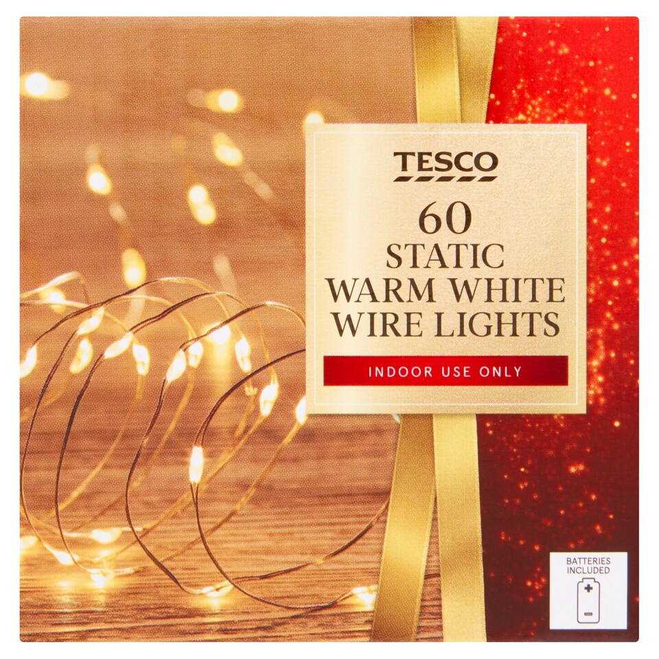 Tesco 60 Warm White Wire Lights