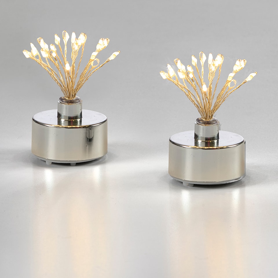 image 1 of Christmas Workshop Warm White Firework Tea Lights 2 Pack