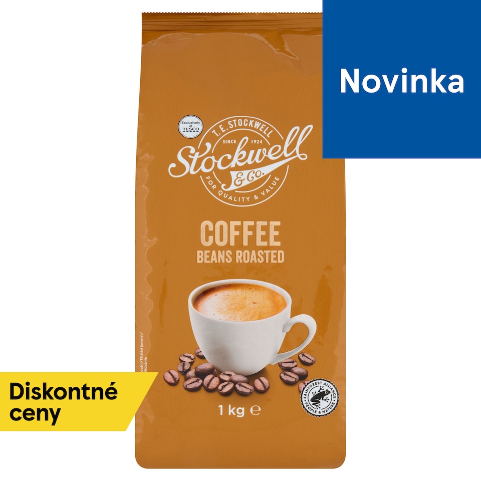 Stockwell & Co. Mixture of Roasted Arabica and Robusta Coffee Beans 1 kg