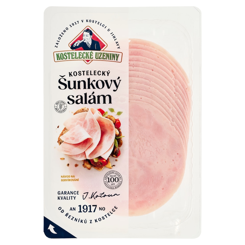 obrázok 1 z Kostelecké Uzeniny Kostelecká šunková saláma 0,100 kg