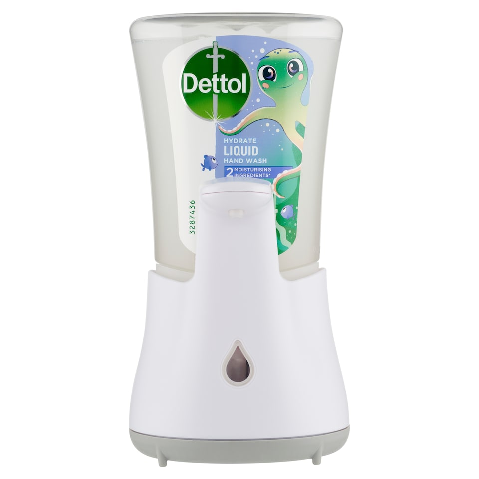 Obrázek 1 pro produkt Dettol Bezdotykový dávkovač mýdla + tekuté mýdlo dobrodruh 250ml