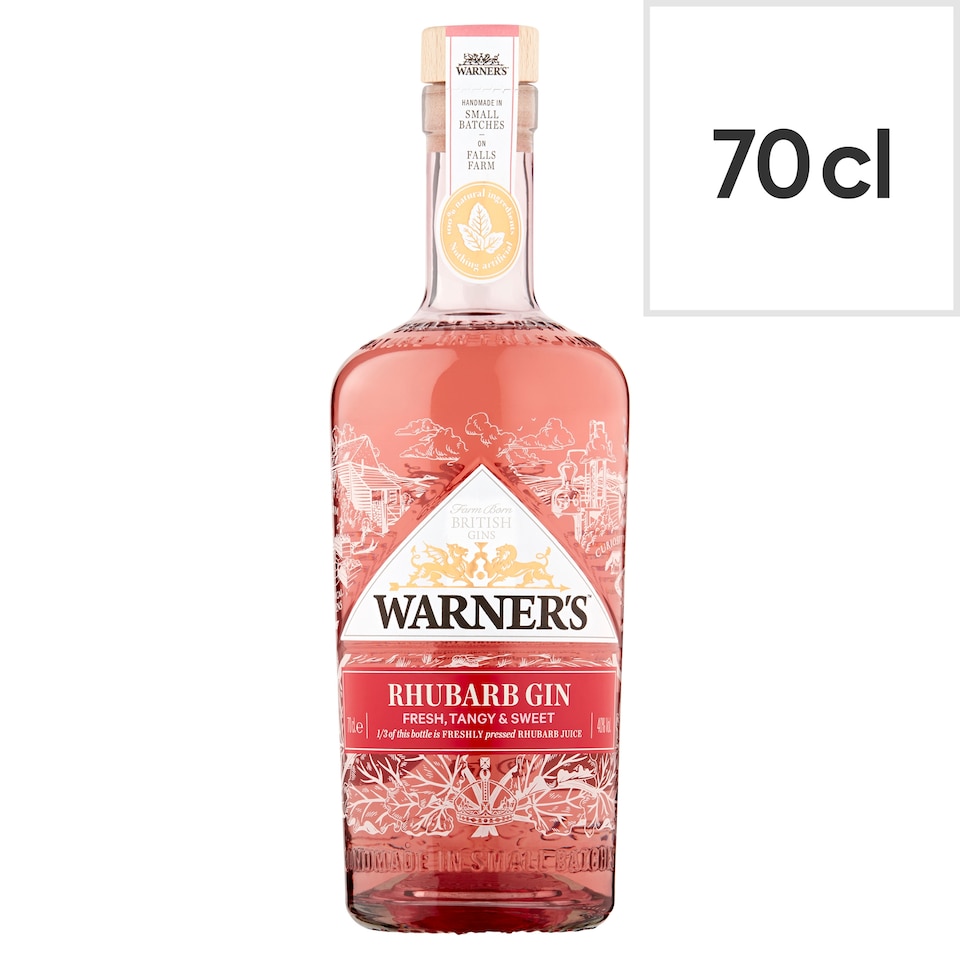 Warners Rhubarb Gin 70Cl
