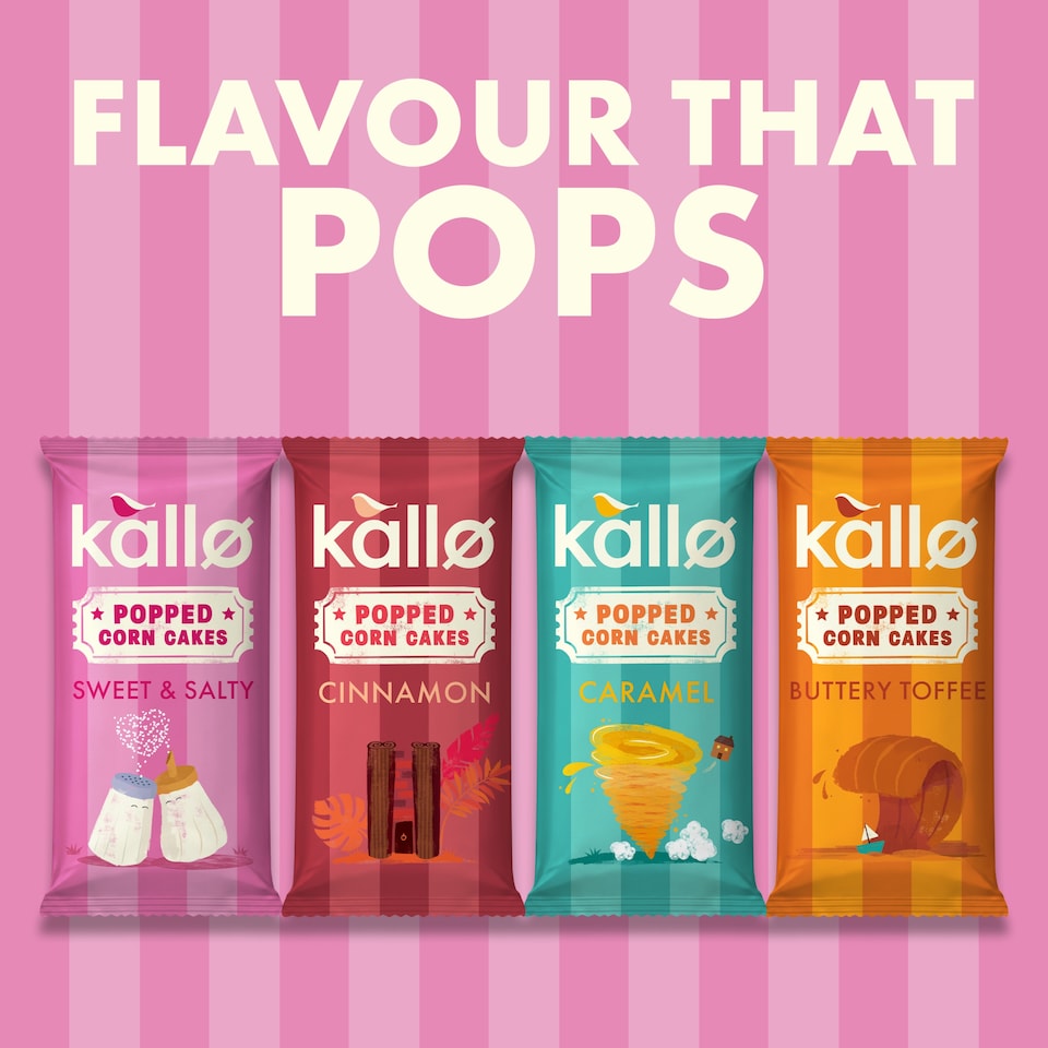 image 1 of Kallo Caramel Popped Corn Cakes 125g
