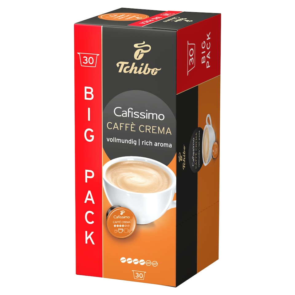 Tchibo Cafissimo Caffè Crema Rich Aroma kávékapszula 30 db 228 g 1. kép