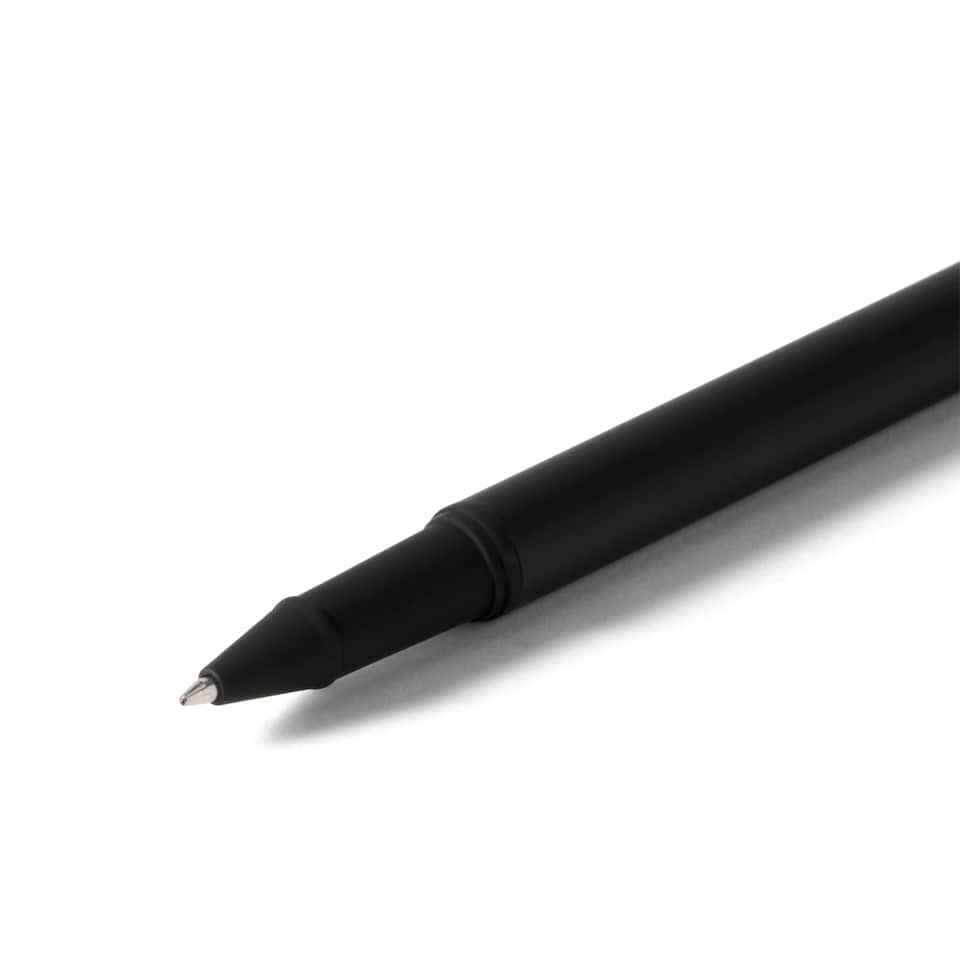 image 1 of Paperchase Agenzio Soft Touch Black Metal Pen