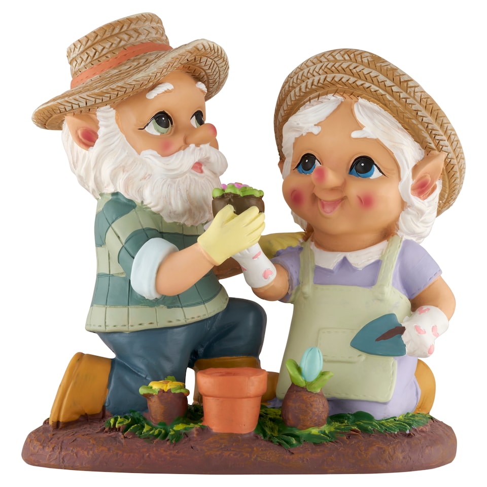 Tesco Outdoor Gardener Gnome Couple